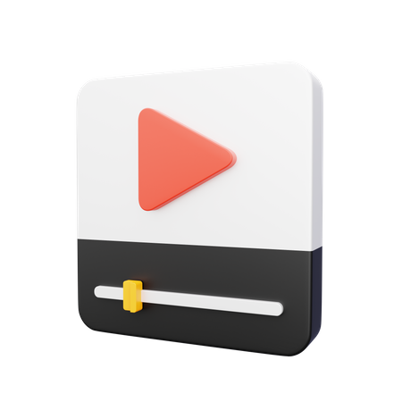 Video Player  3D Icon