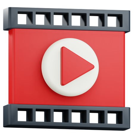 Video Player  3D Icon