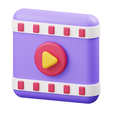 Video Player  3D Illustration