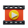 3d video-player logo