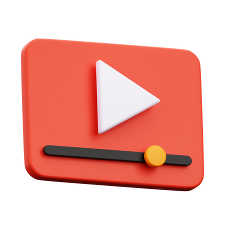 Video Player 3D Icon