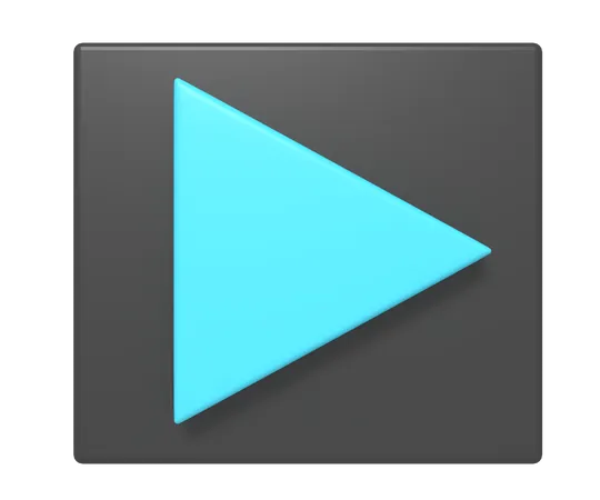 Video Player App 3D Icon