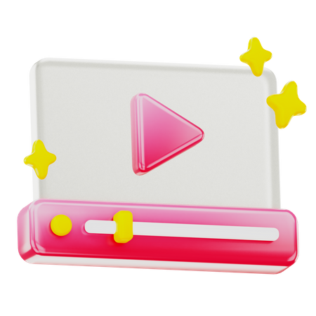 Video Player  3D Icon