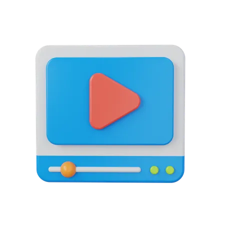 Video Playing  3D Icon