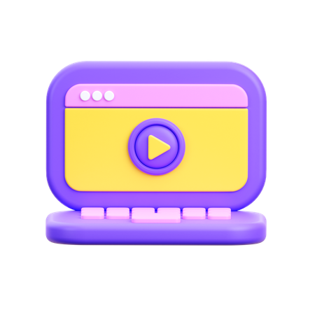 Video Playing  3D Icon