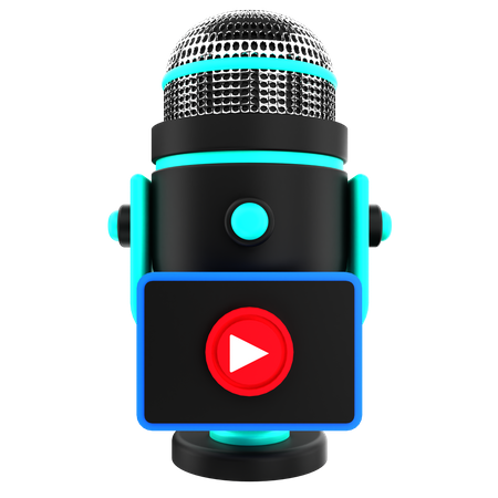 Video Podcast  3D Icon