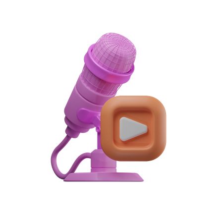 Video Podcast  3D Icon