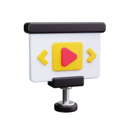 Video Präsentation  3D Icon