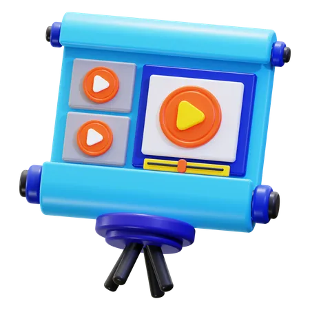 Video Präsentation  3D Icon