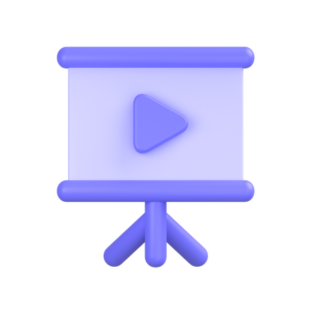 Video Präsentation  3D Icon