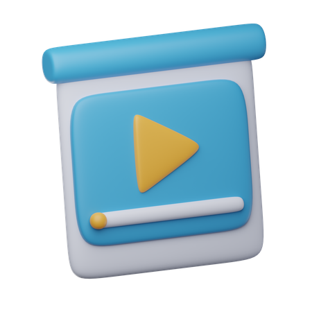 Video Präsentation  3D Icon