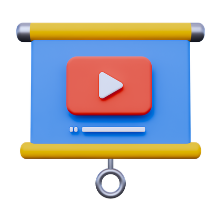 Video Präsentation  3D Icon