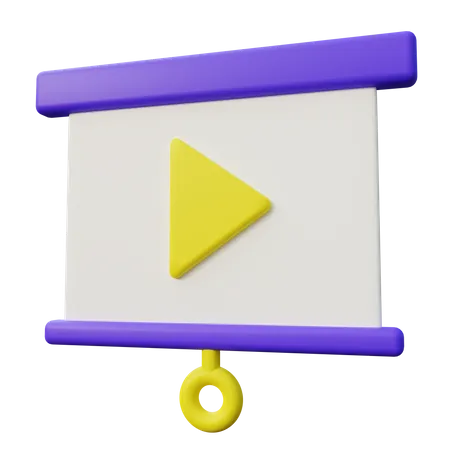 Presentación de video  3D Icon