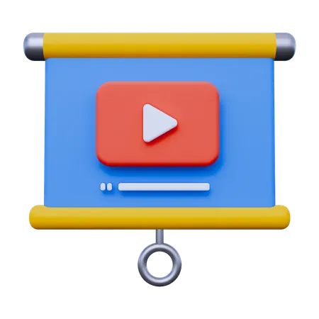 Video Presentation  3D Icon