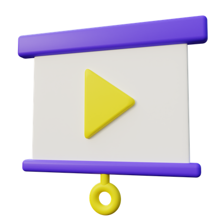 Video Presentation  3D Icon