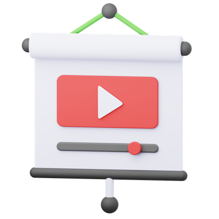 Video Presentation  3D Icon