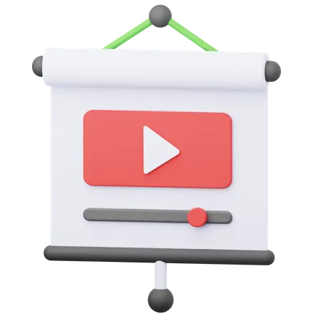 Video Presentation  3D Icon