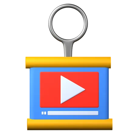 Video Presentation  3D Icon