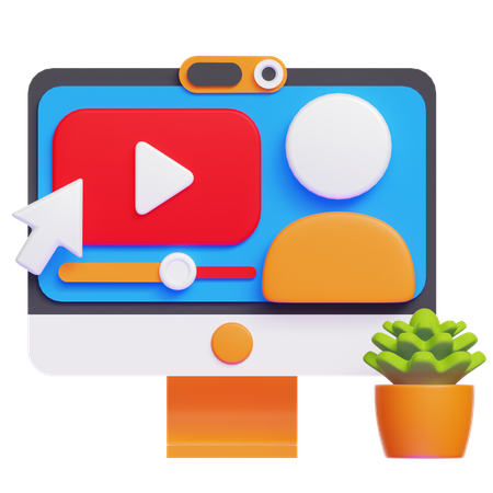 Video Presentation  3D Icon