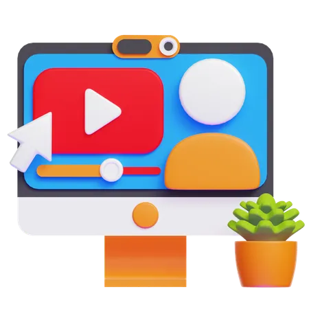 Video Presentation  3D Icon