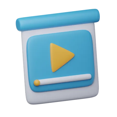 Video Presentation  3D Icon