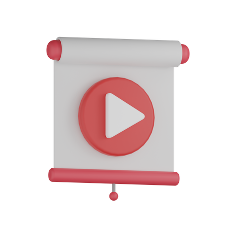 Video Presentation  3D Icon