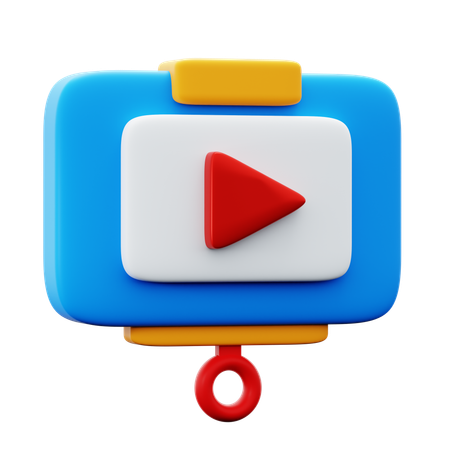 Video Presentation  3D Icon