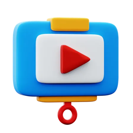 Video Presentation  3D Icon