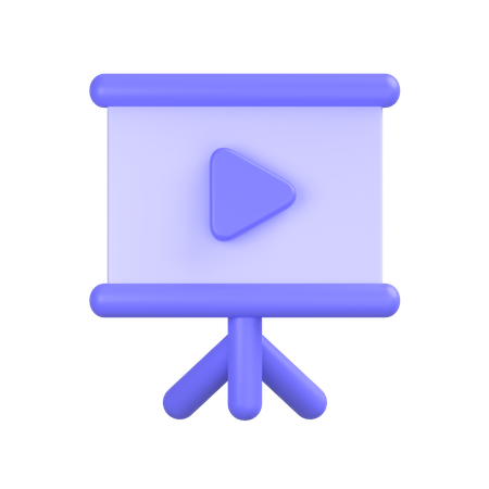 Video-presentation 3D Icon