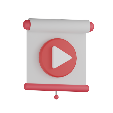 Video Presentation 3D Icon