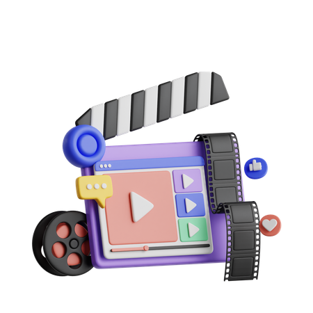 Video Production  3D Icon