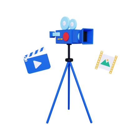 Video production  3D Illustration