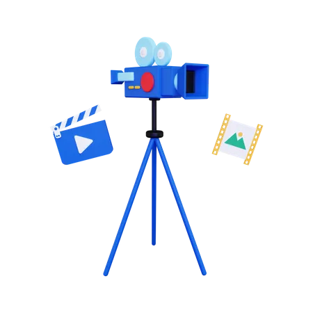 Video production  3D Illustration