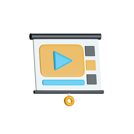 Video Projector  3D Icon