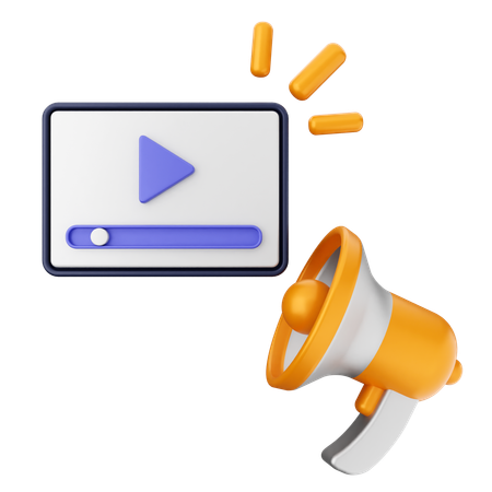 Video Promotion  3D Icon