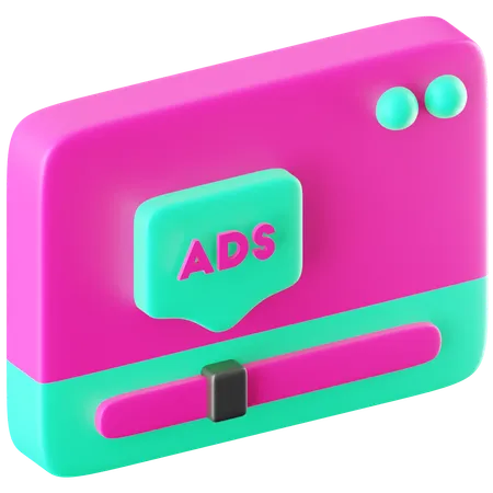 Publicité vidéo  3D Icon