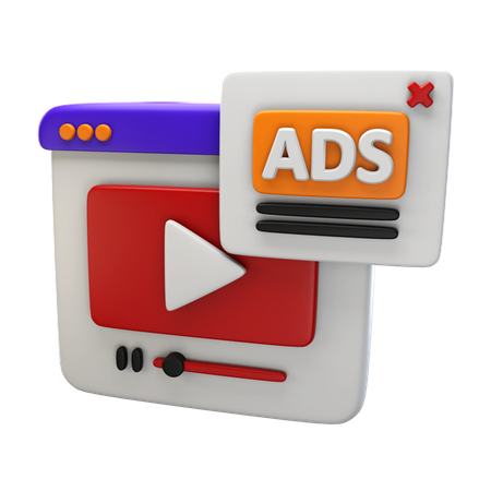 Publicité vidéo  3D Icon