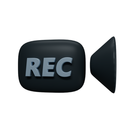 Video Recording  3D Icon