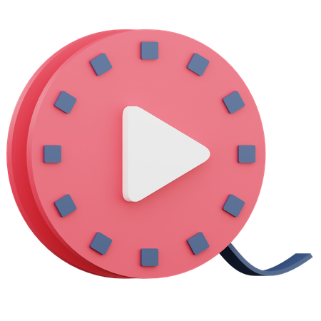 Video Reel  3D Icon