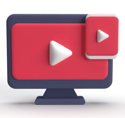 Vídeo responsivo  3D Icon