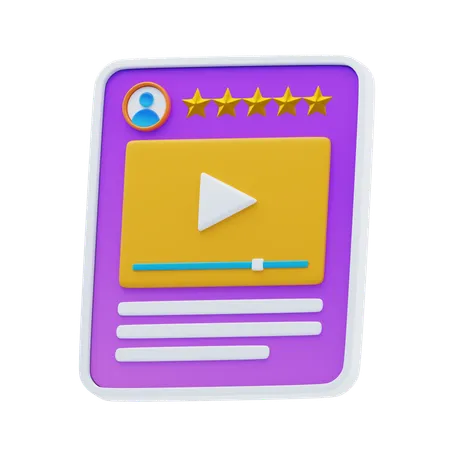 Video Review  3D Icon