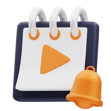 Video Schedule  3D Icon