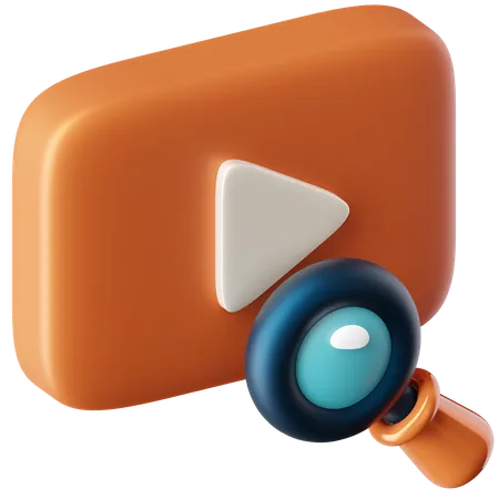 Video Search  3D Icon
