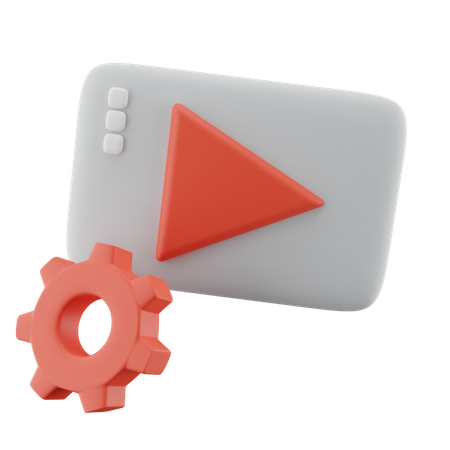 Video Setting 3D Icon