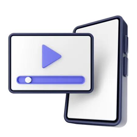 Video Share  3D Icon