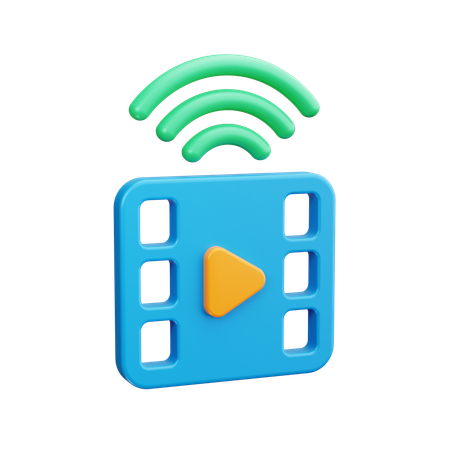 Video Signal  3D Icon