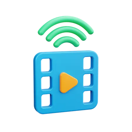 Video Signal  3D Icon