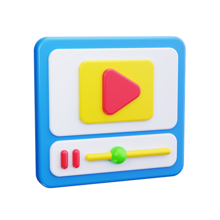 ビデオストリーム  3D Icon