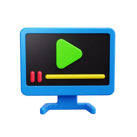 Video Stream  3D Icon