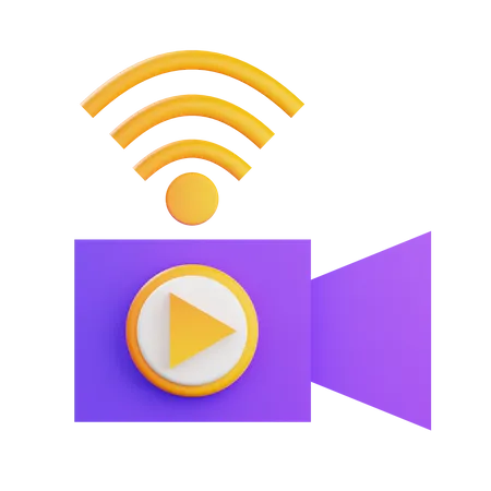 Video Stream  3D Icon